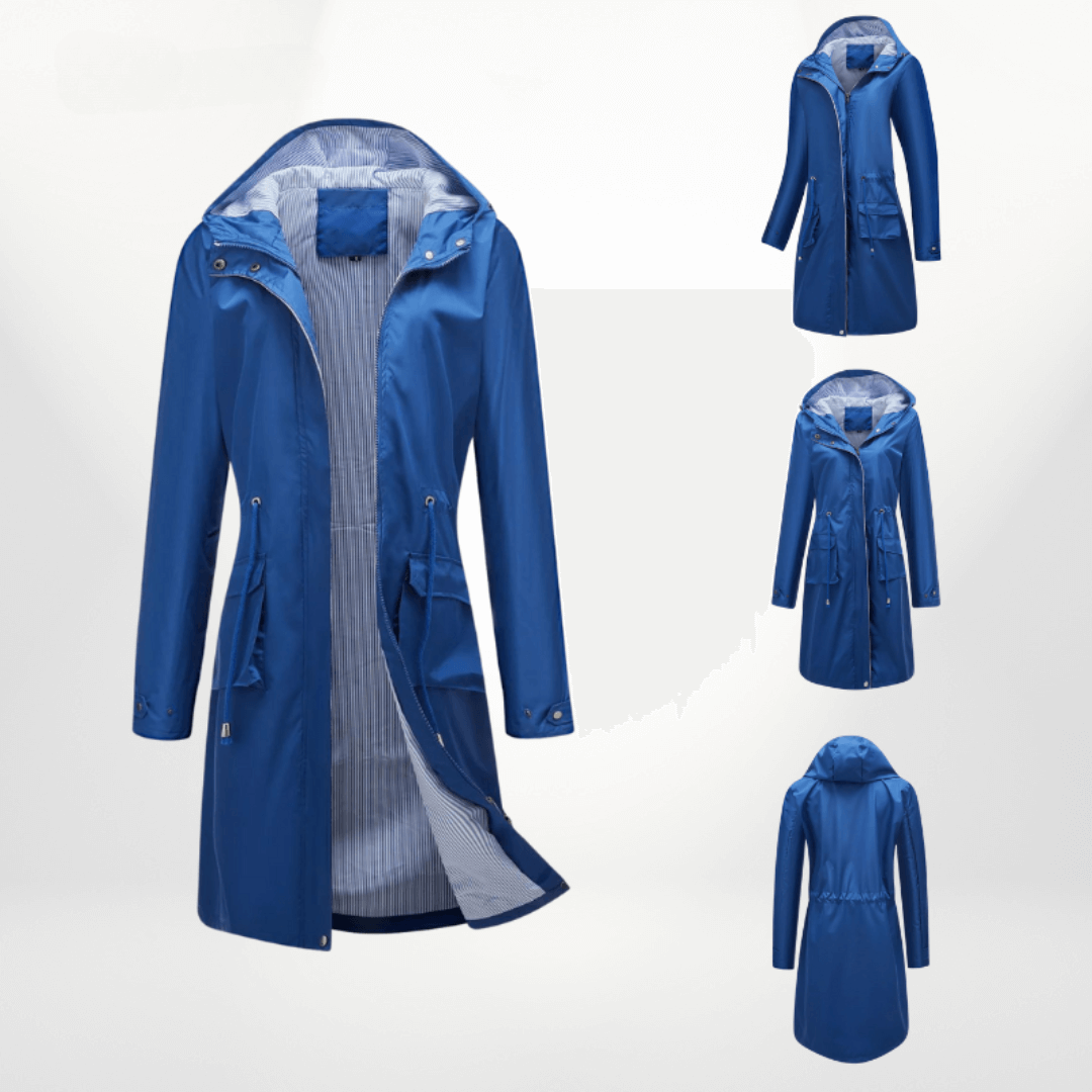 Women's Waterproof Over-the-Knee Trench Coat