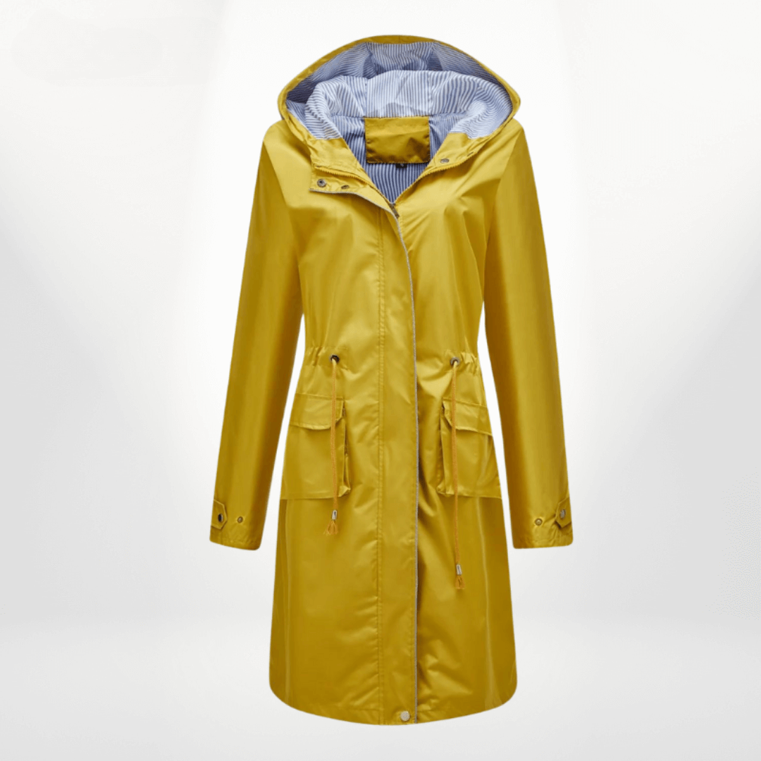 Women's Waterproof Over-the-Knee Trench Coat