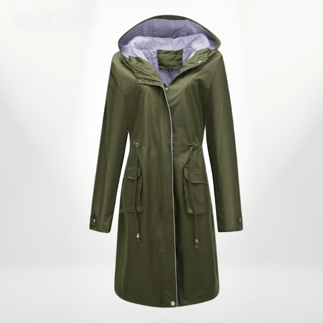 Women's Waterproof Over-the-Knee Trench Coat