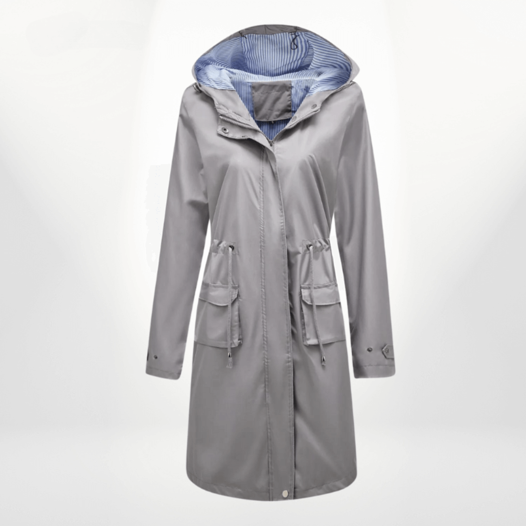 Women's Waterproof Over-the-Knee Trench Coat