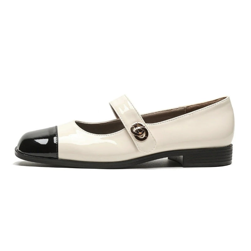 Women's Wide Toe Box Mary Jane Flats with Arch Support