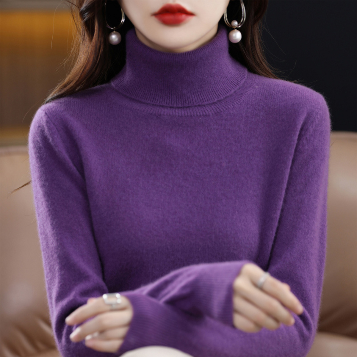 Women's Winter Turtleneck Sweater