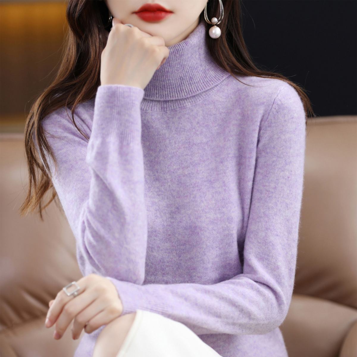 Women's Winter Turtleneck Sweater