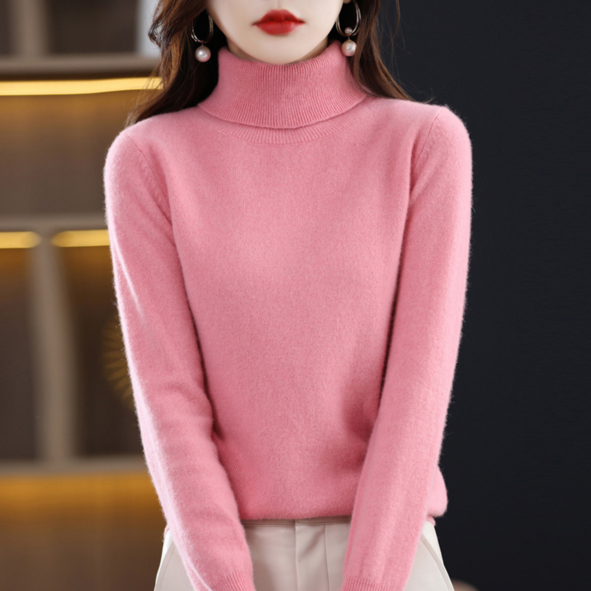 Women's Winter Turtleneck Sweater