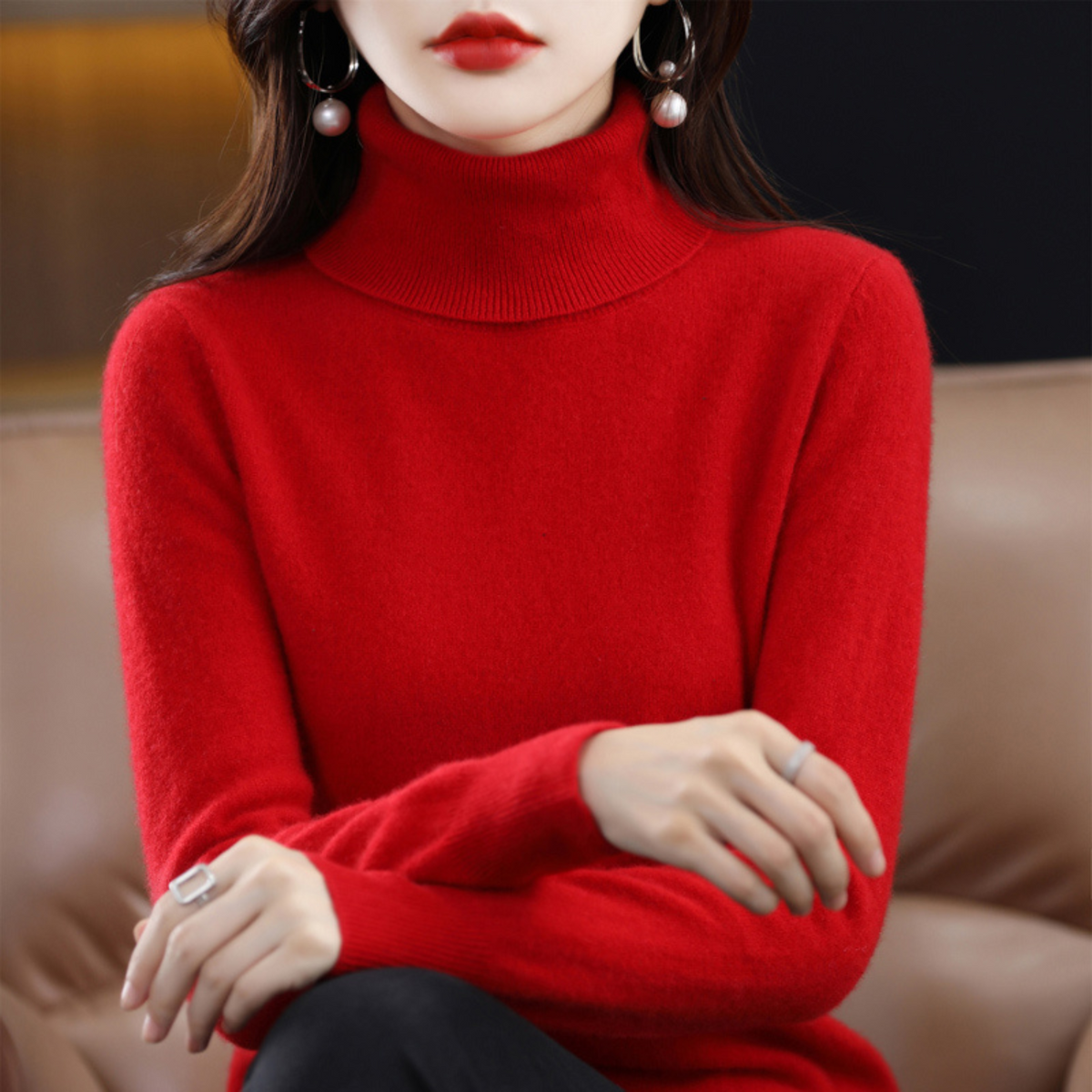 Women's Winter Turtleneck Sweater