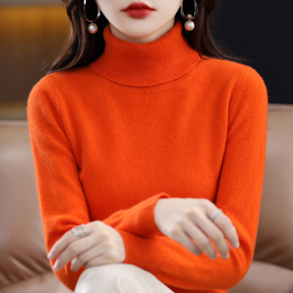 Women's Winter Turtleneck Sweater