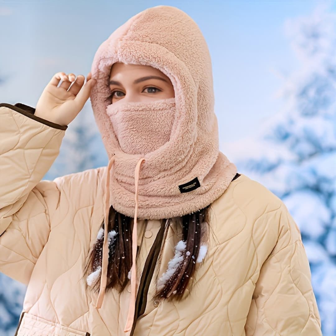 Women's Winter Windproof Hood Scarf with Ear Protection