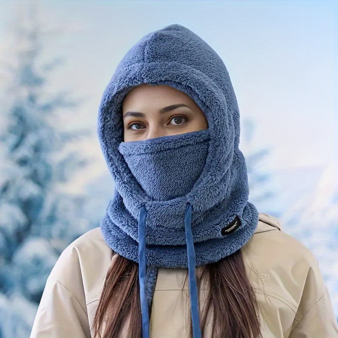 Women's Winter Windproof Hood Scarf with Ear Protection