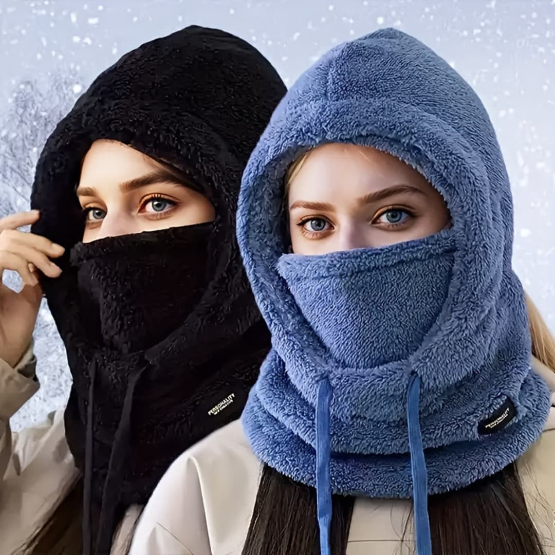 Women's Winter Windproof Hood Scarf with Ear Protection