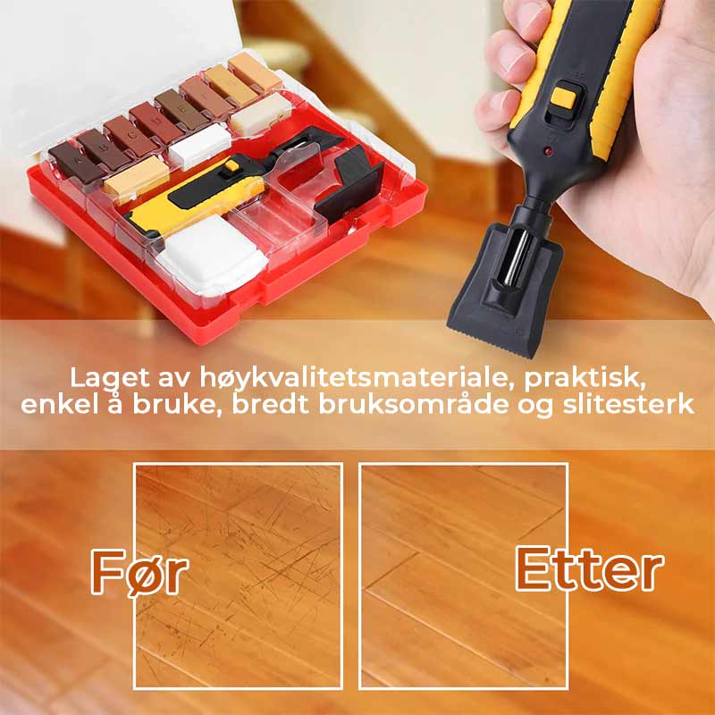 Wood Floor and Furniture Repair Kit for Scratches and Damage