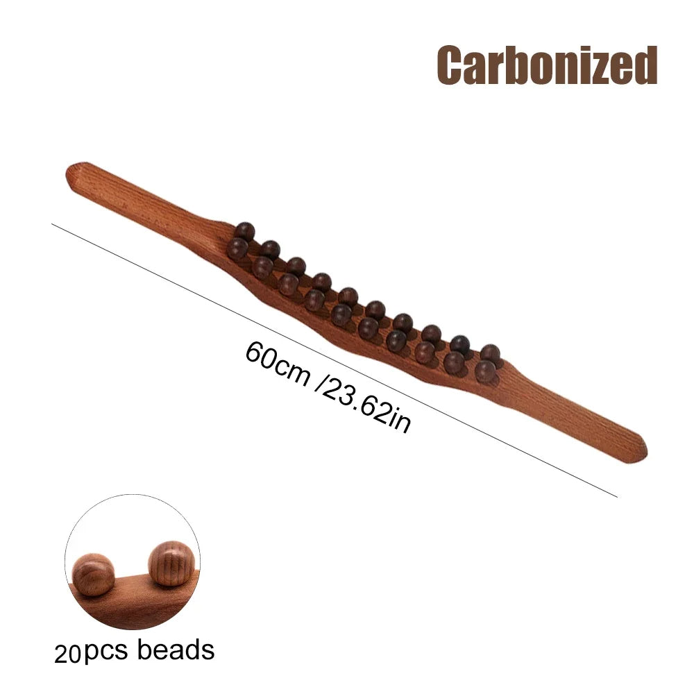 Wooden Gua Sha Stick - Back and Shoulder Massage Tool