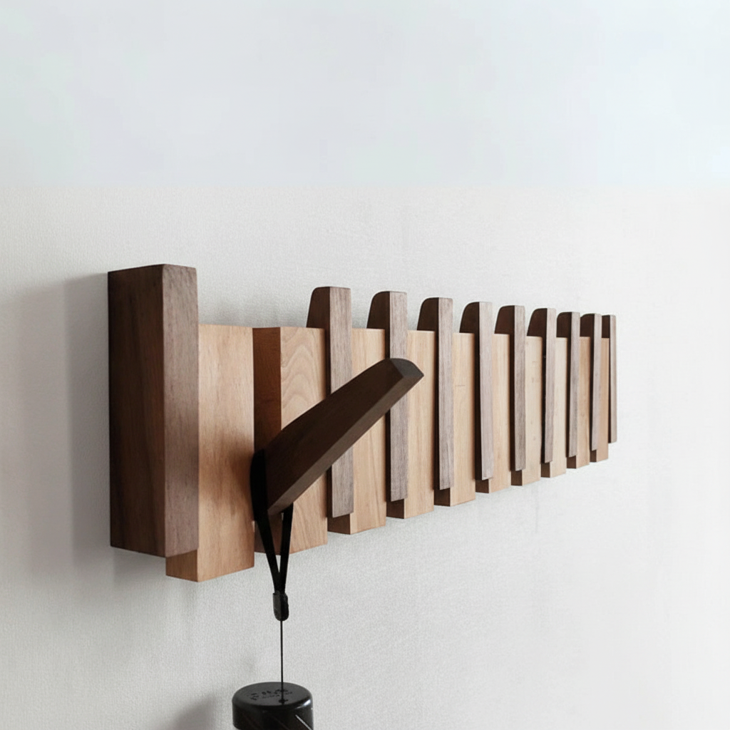 Wooden Hallway Hooks