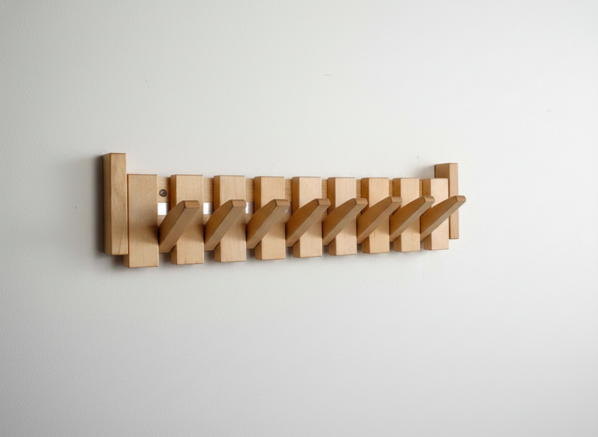 Wooden Hallway Hooks
