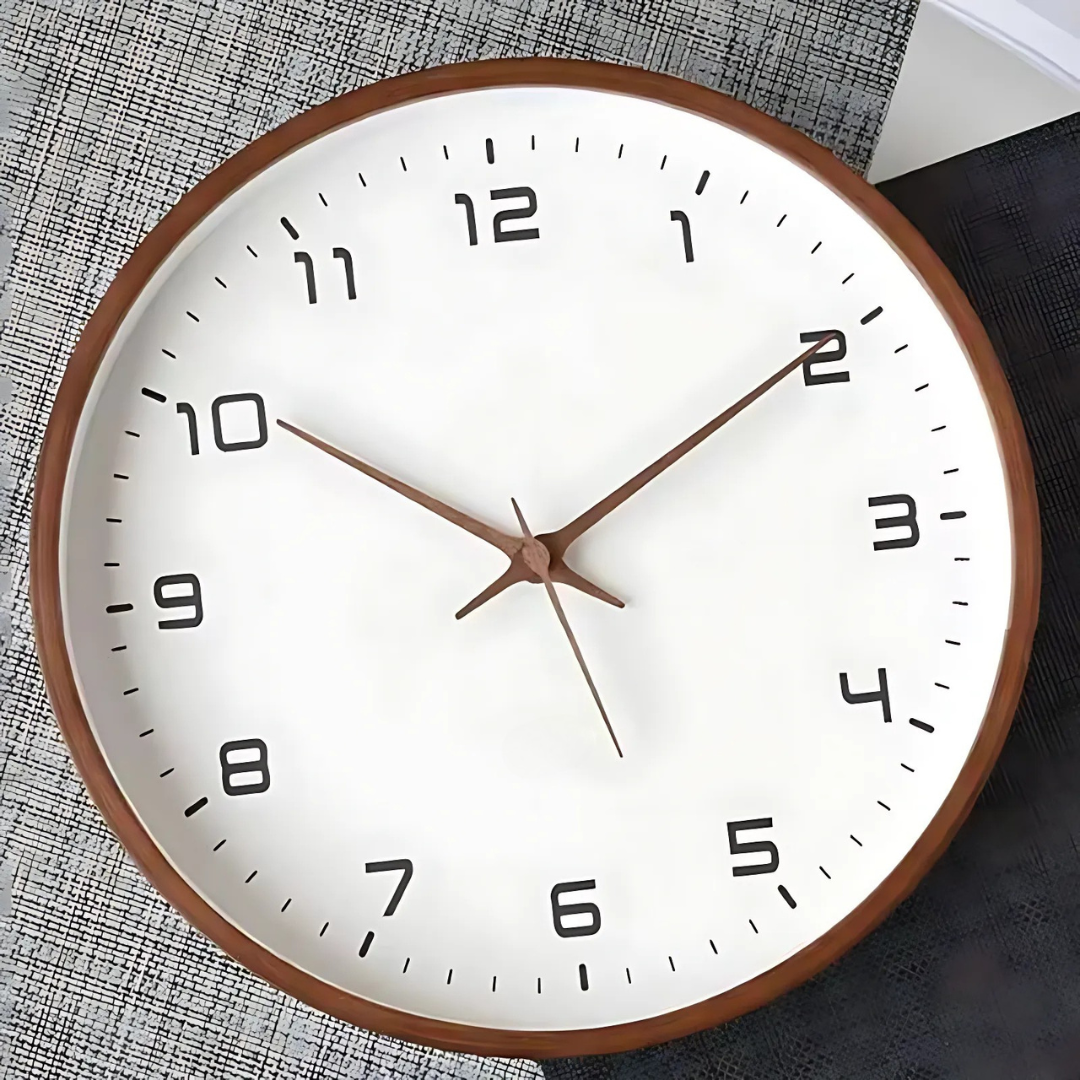 Wooden Wall Clock with Elegant Design – Boho Style