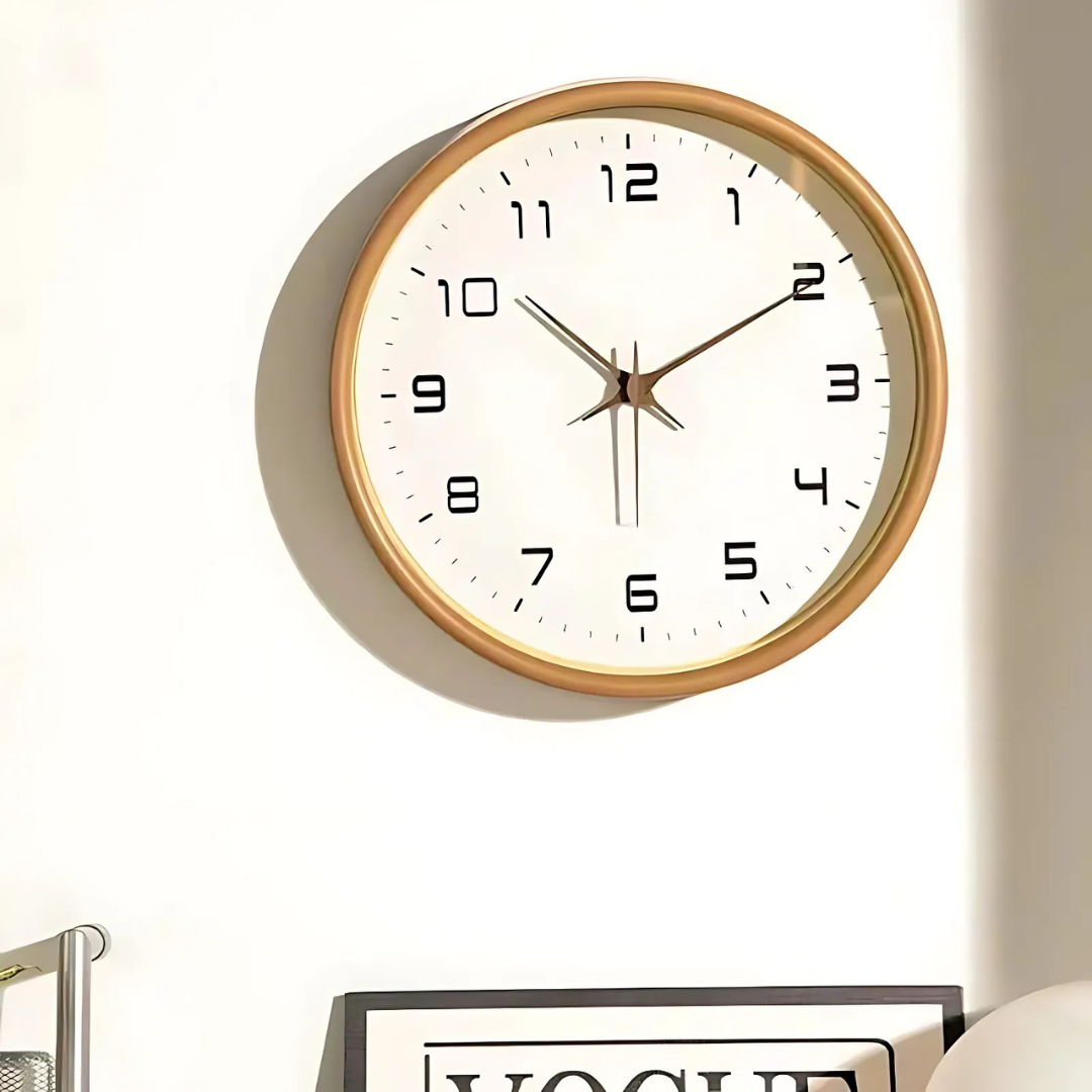 Wooden Wall Clock with Elegant Design – Boho Style