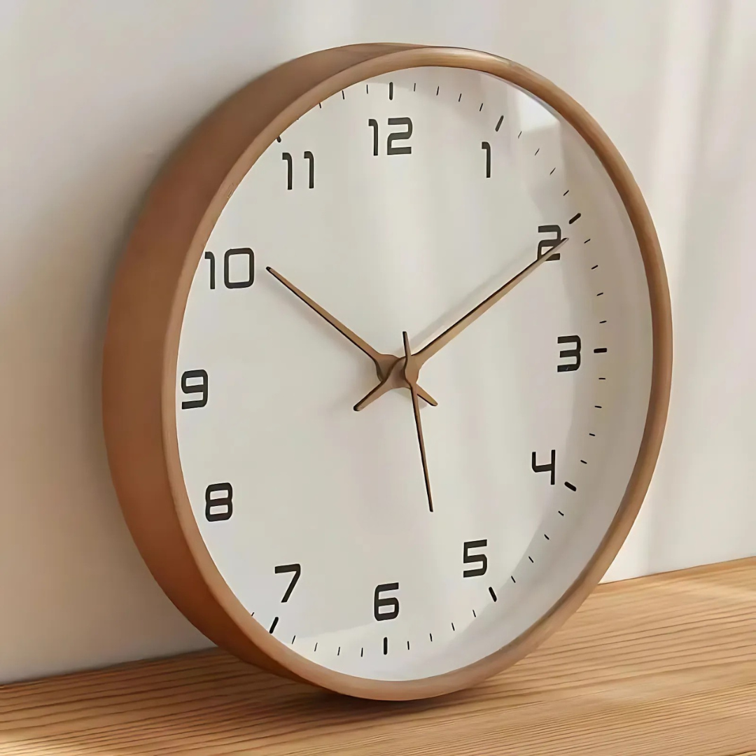 Wooden Wall Clock with Elegant Design – Boho Style