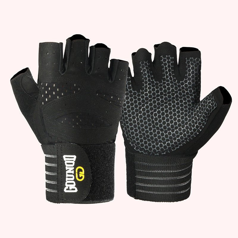 Workout Gloves with Wrist Support and Non-Slip Grip