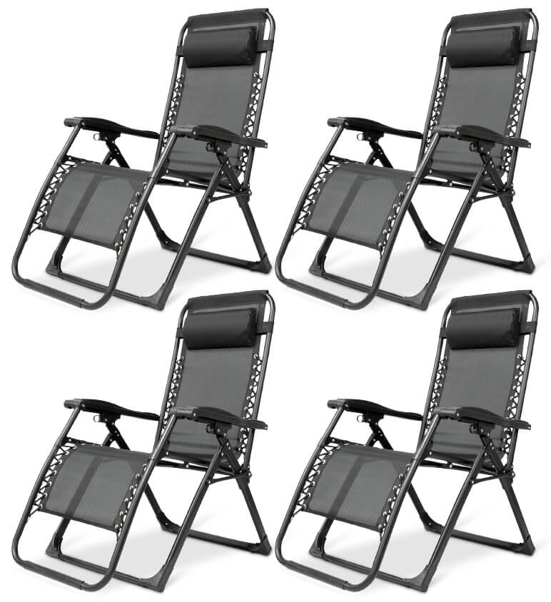 Zero Gravity Folding Chair with Adjustable Headrest